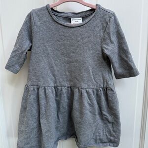 Spotted Zebra 2T Girls Gray Long Sleeve Blouse Top